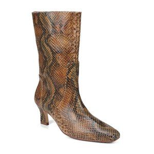 NIB 27 Edit by Naturalizer Savina Tan Snake Boots Women's Size 11M